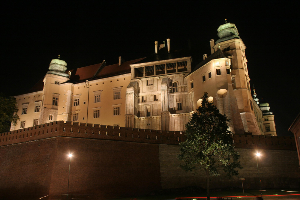 Krakau bei Nacht